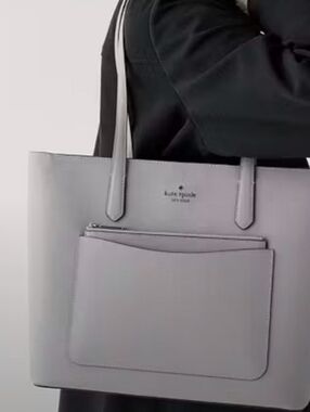 Kate Spade-3pc Staci Large Tote Bag Set (Mountain Gray 🩶)